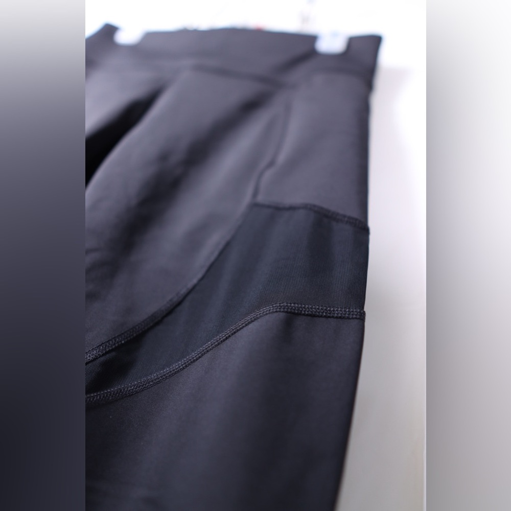 Members Mark XL Black Compression Ankle Legging Mesh Patterned